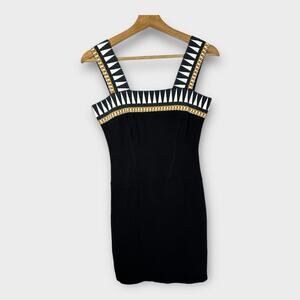 Anna Rachele Womens size 42 Geometric Halter Figure Form Pencil Mini Dress